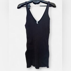 Babaton Midnight Ribbed V-Neck Camisole